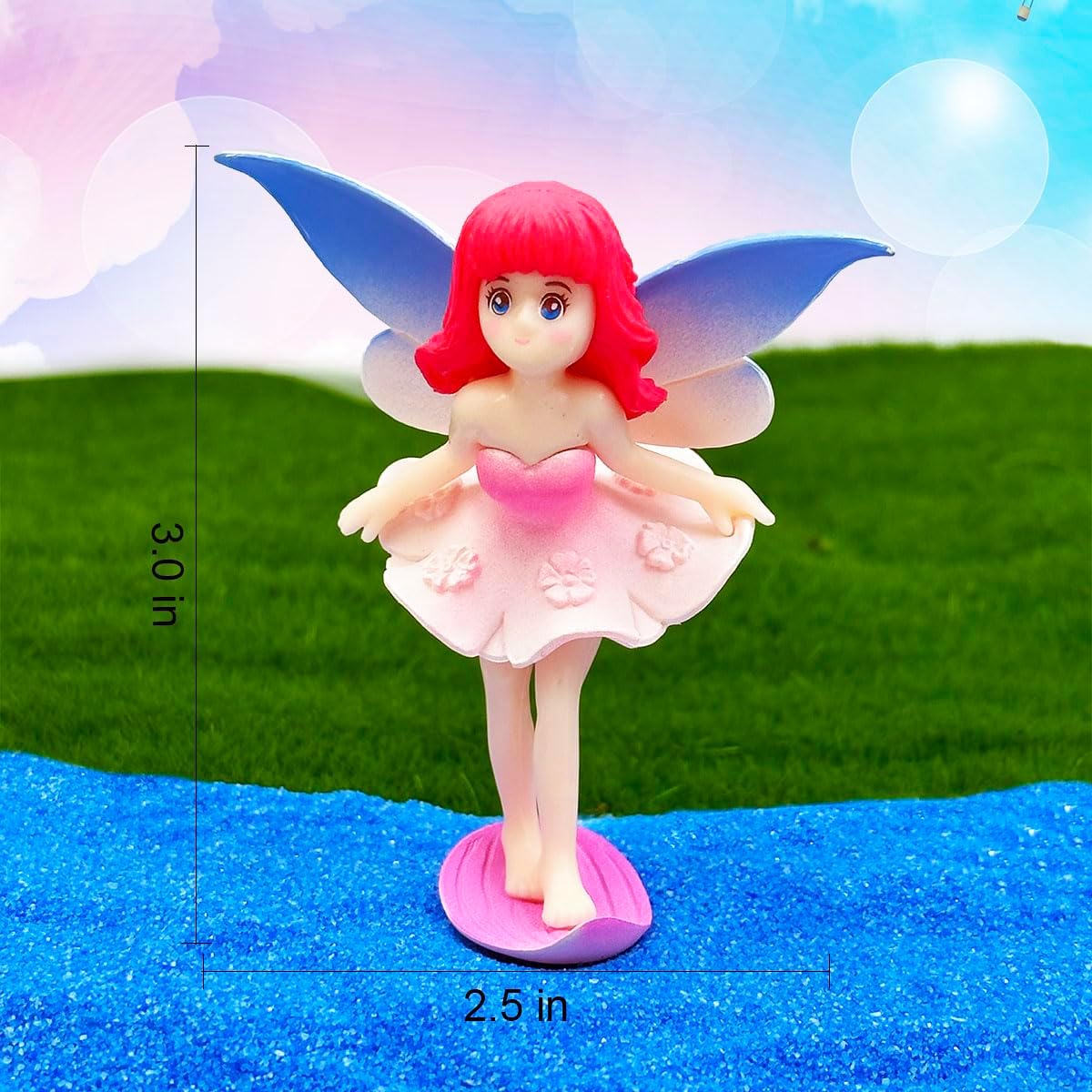 4Pcs Resin Mini Fairy Figurines A419