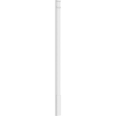 Smooth PVC Pilaster with Decorative Capital & Base (Pair) J774