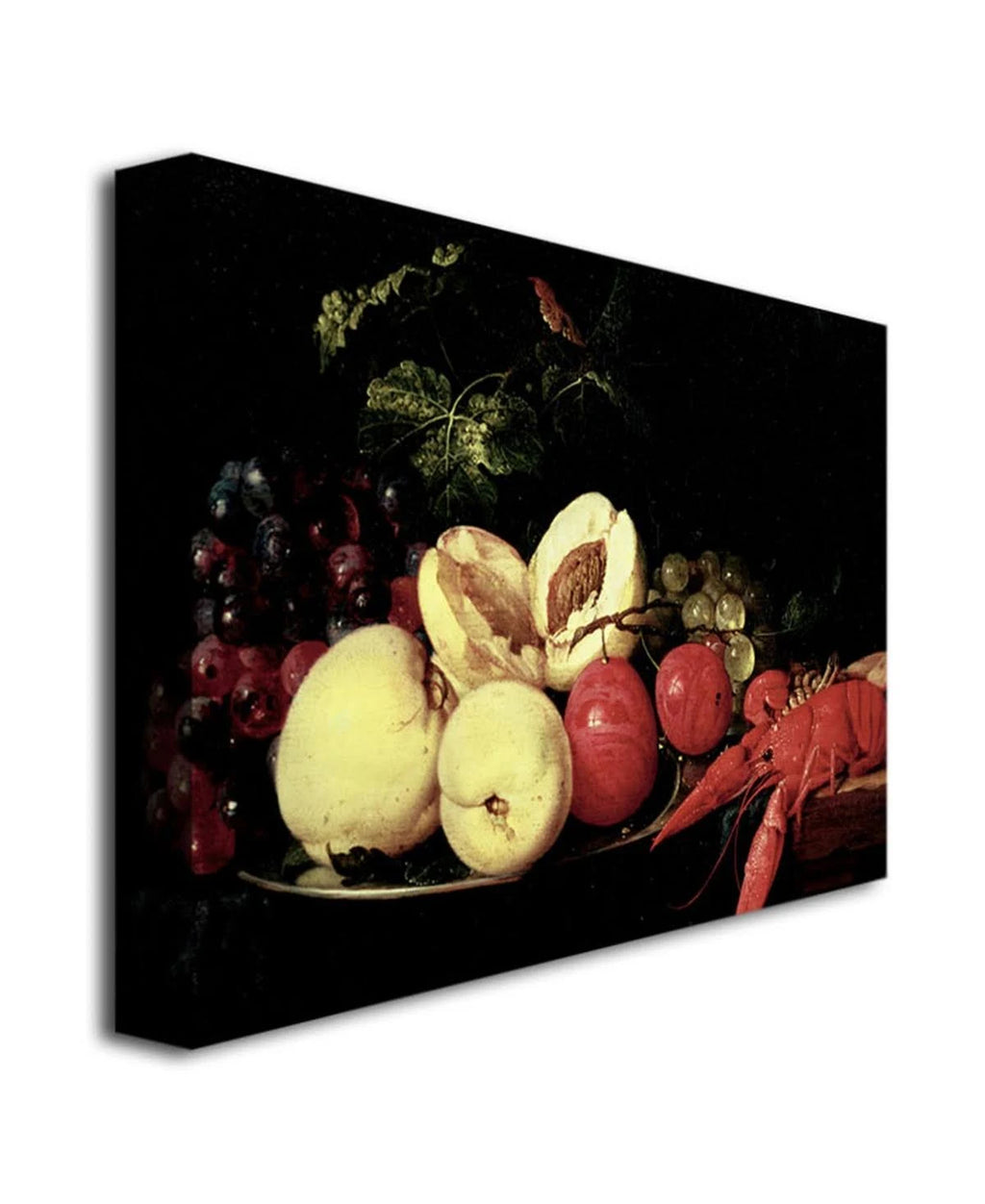 Still Life of Fruit with A Lobster Canvas Art F62474