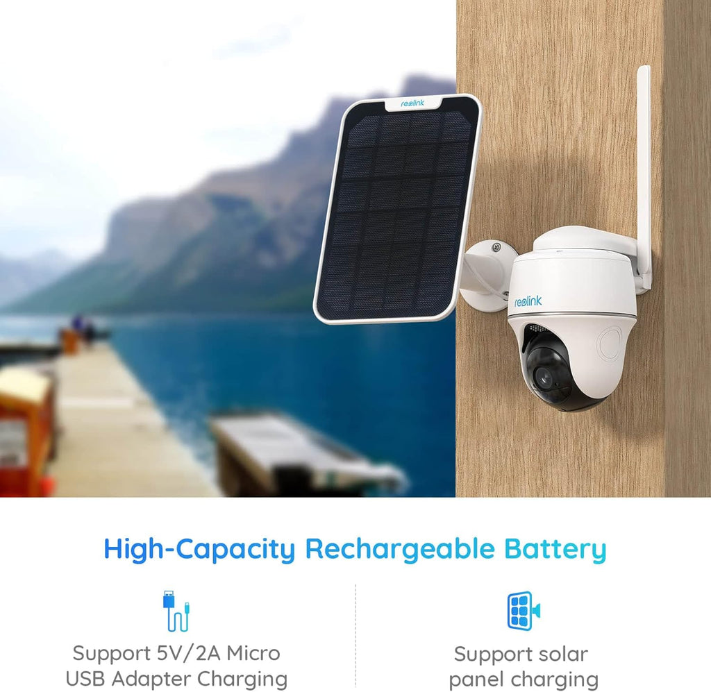 Outdoor Security Camera System Pan Tilt 3G/4G LTE Solar Battery Powered Camera I580650