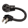 Adapter Cord Dryer 3 Prong Plug 10-30P to 10-50R Electric Stove Receptacle, 30A, 250V 1FT A823754