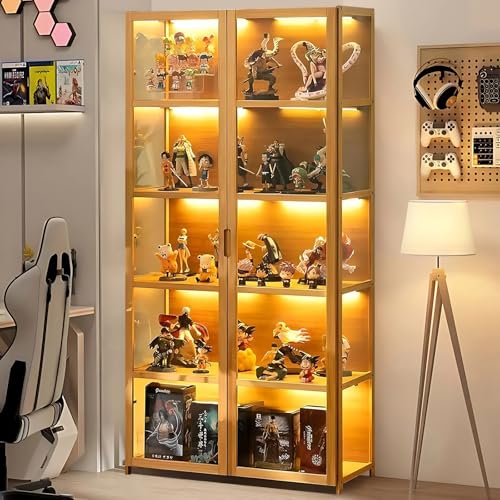 5-Tier Acrylic Glass Door Display Cabinet J50980