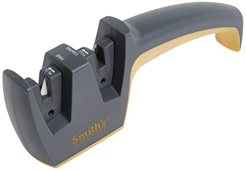 Grey Pull-Thru Knife Sharpener with Coarse & Fine Sharpeners Q693