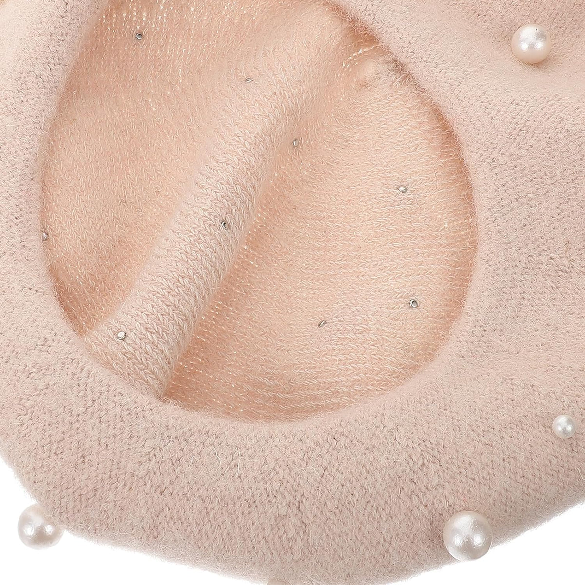Beige Cashmere Wool Beret K911