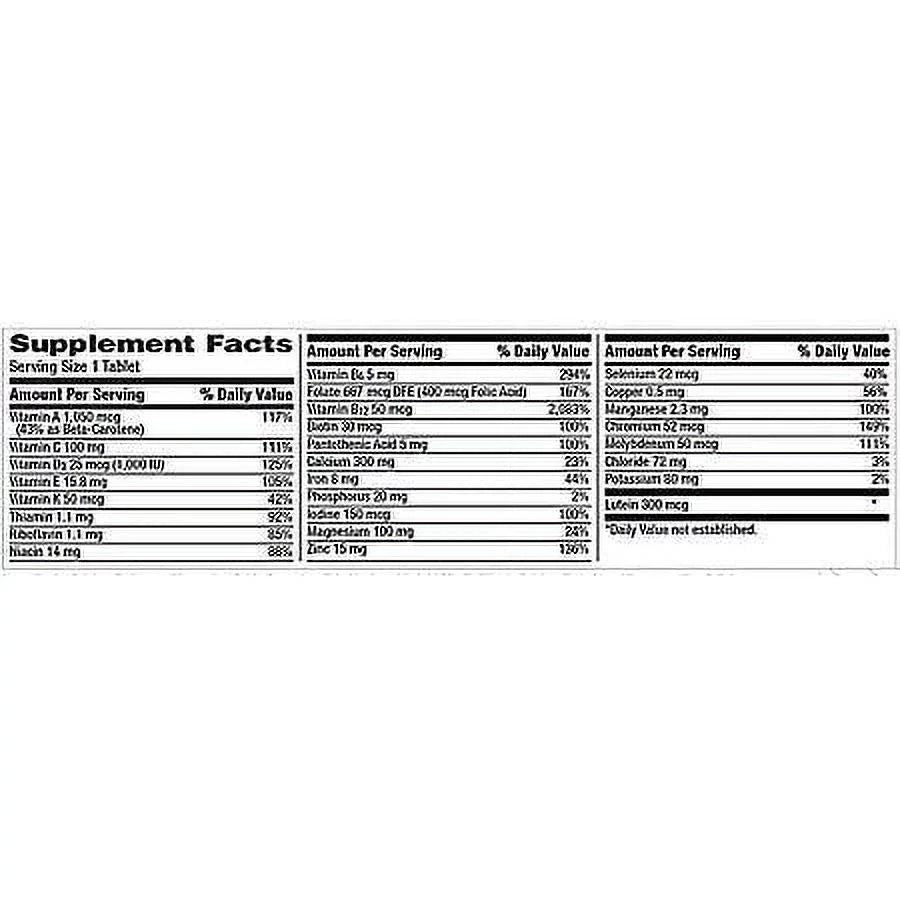 275 ct. Multivitamin Tablet for Women Age 50 and Older U956
