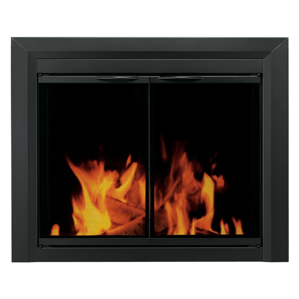 Black Large Fireplace Glass Door E42899