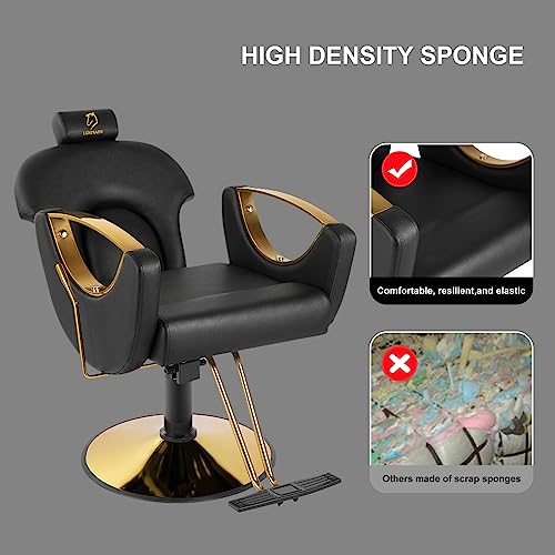 Pink Hydraulic Reclining Barber Chair Y303