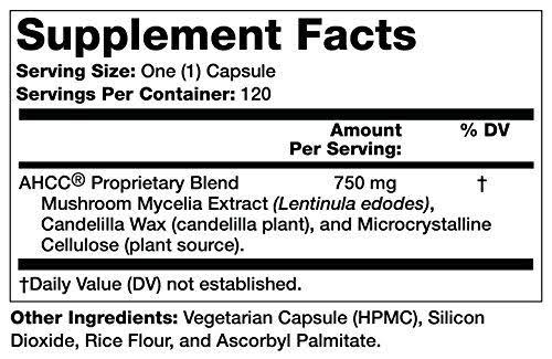 AHCC 750 mg 120 VegCap R614407