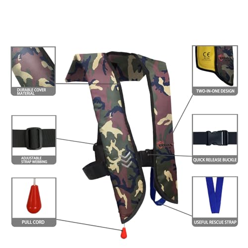 Inflatable Life Jacket Life Vest E845