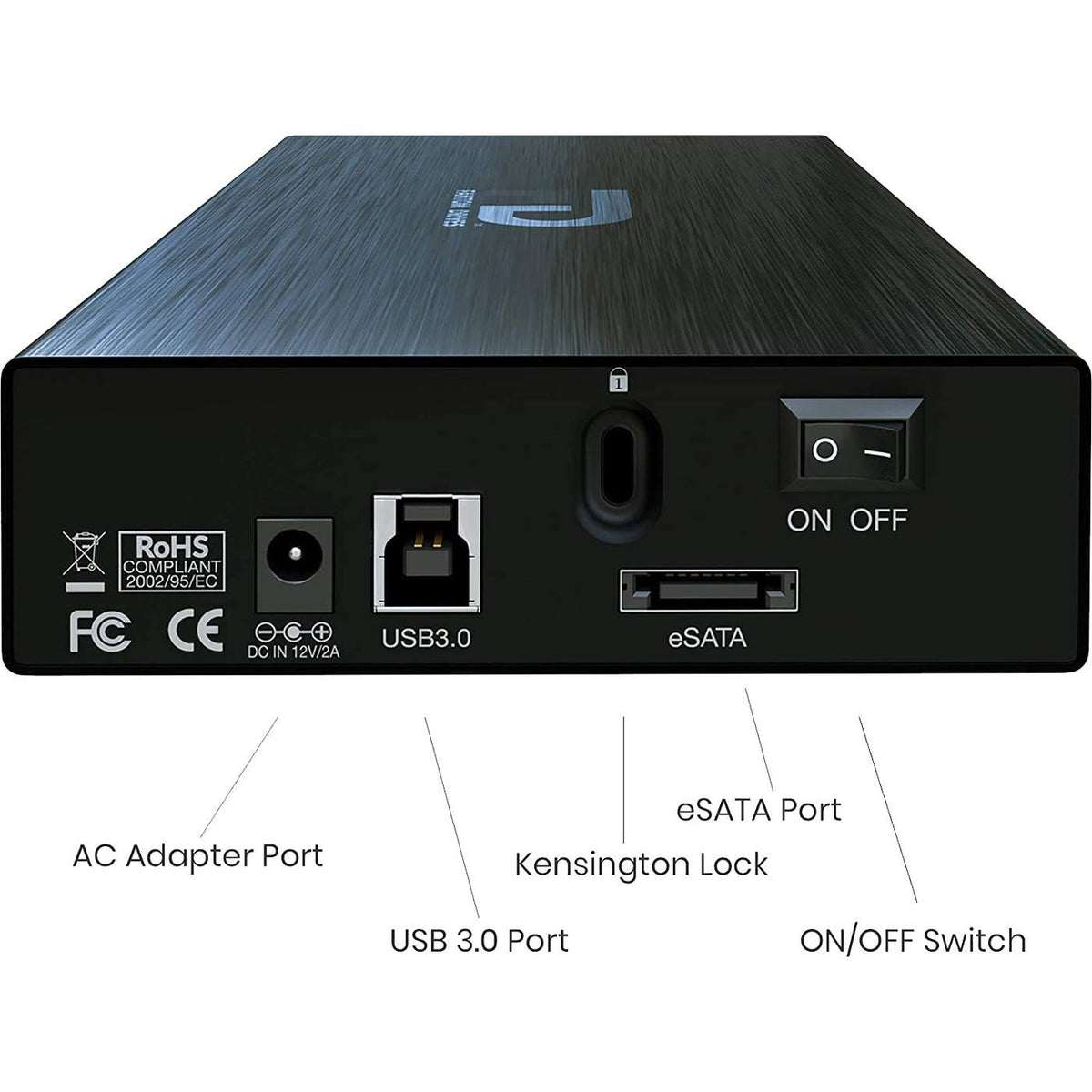 3tb 7200RPM USB 3.0 Aluminum External Hard Drive N3368