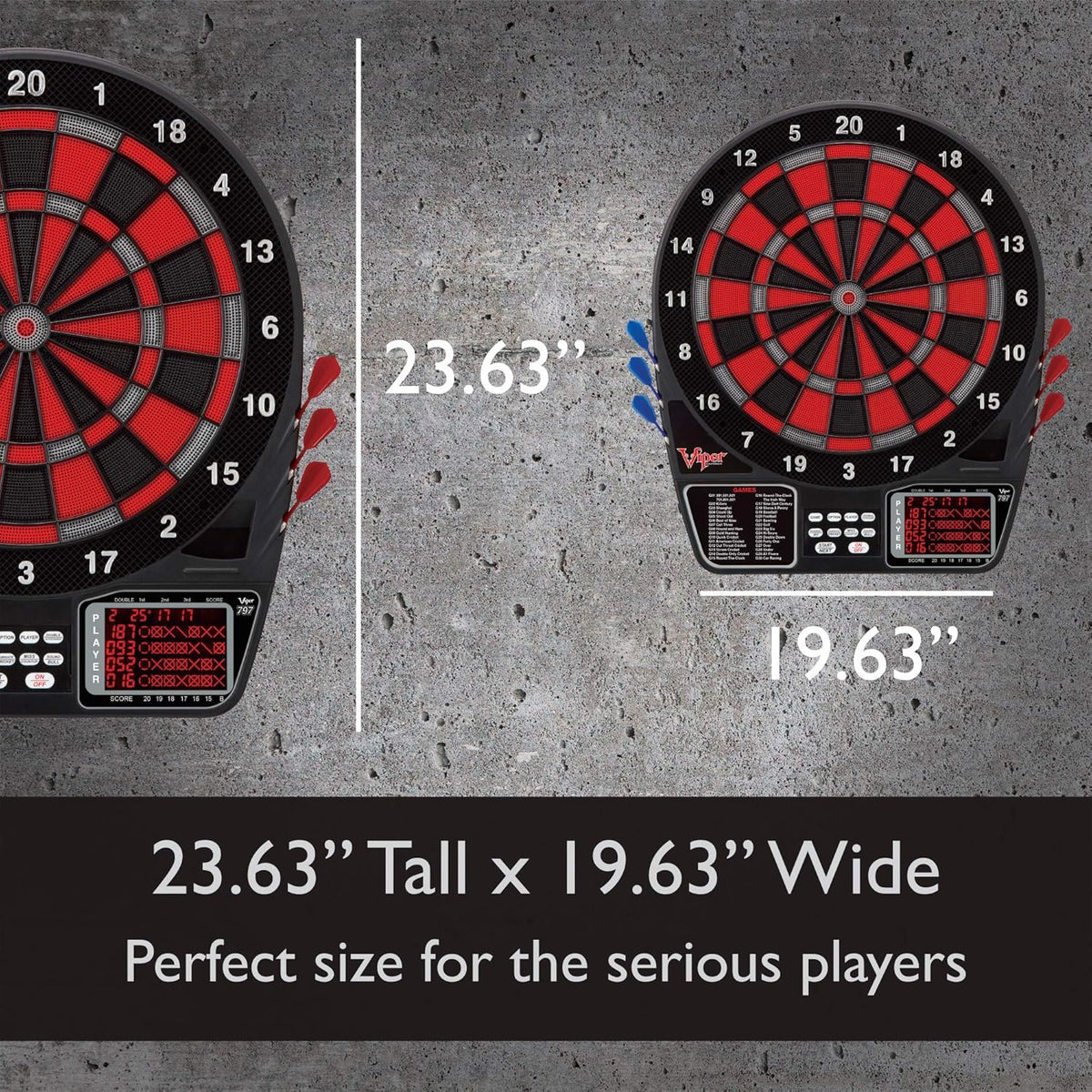 Electronic Dartboard with Darts and Extra Tips Y92928
