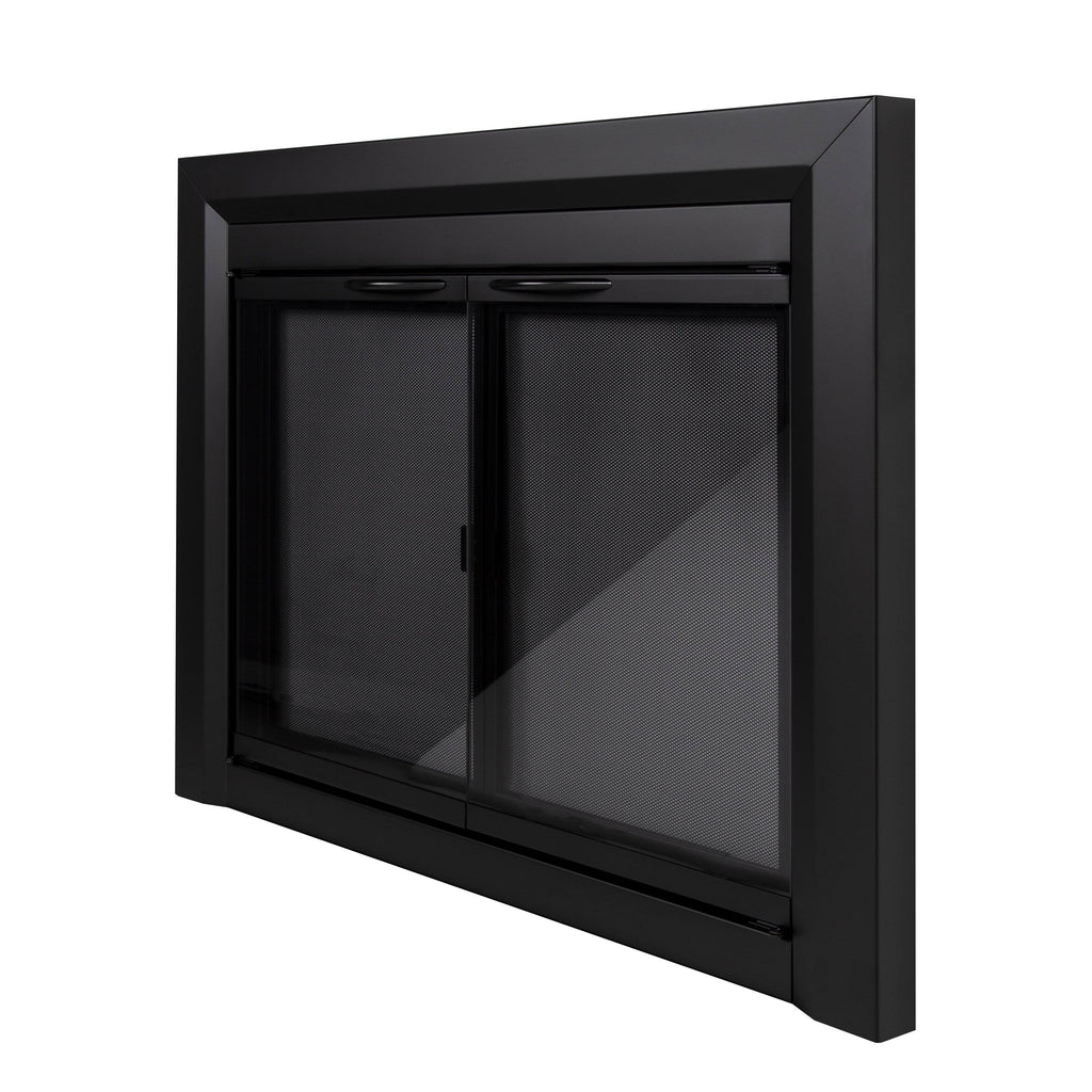 Black Large Fireplace Glass Door E42899