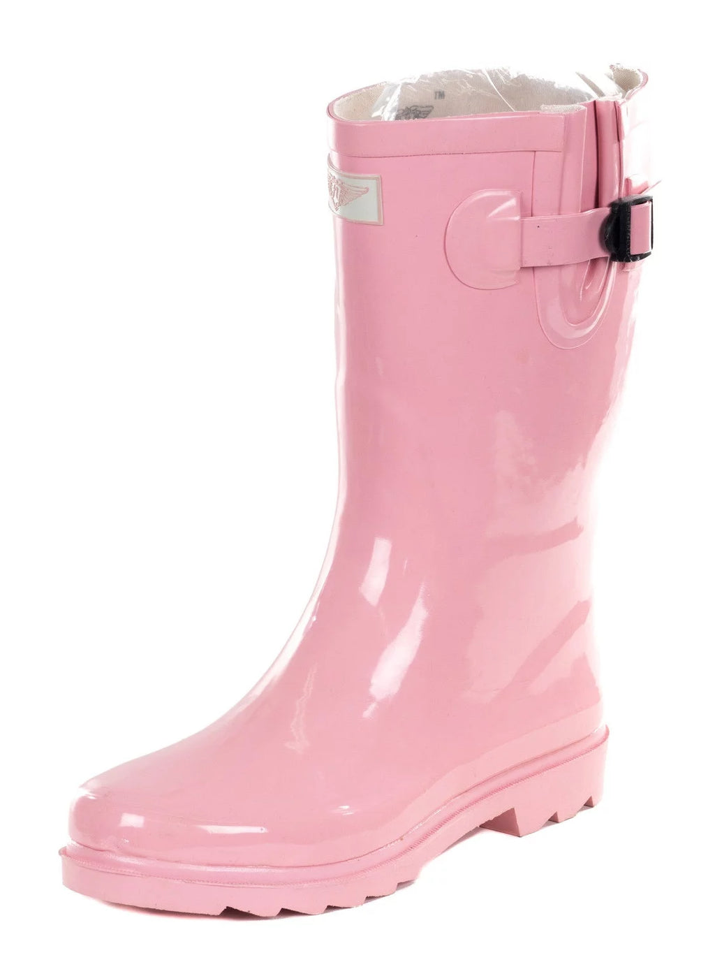 Pink Rubber 11-inch Mid-calf Rain Boots H559731