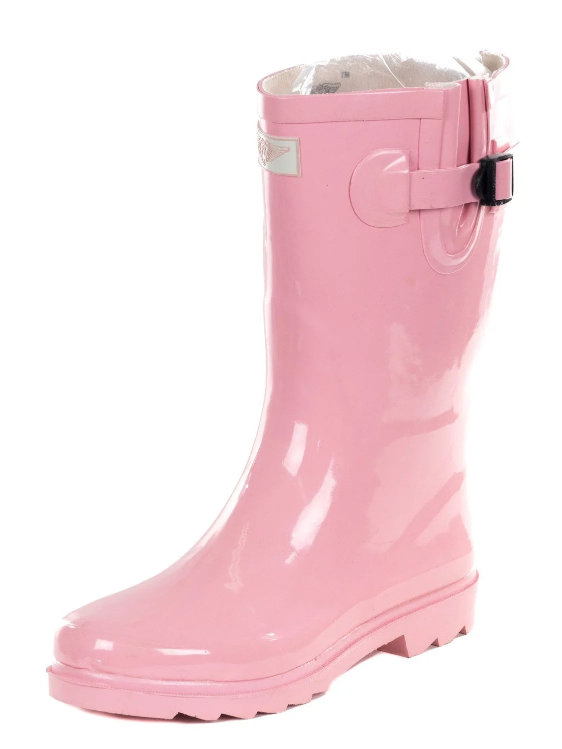 Pink Rubber 11-inch Mid-calf Rain Boots H559731