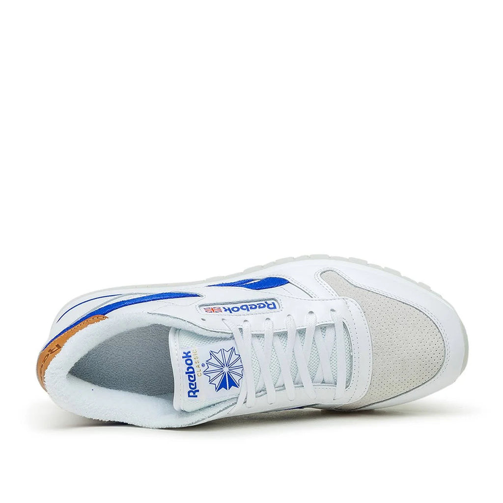 White Blue Leather Sneakers I864839