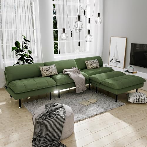 Green 4 in 1 Convertible Futon Sofa Bed P93905