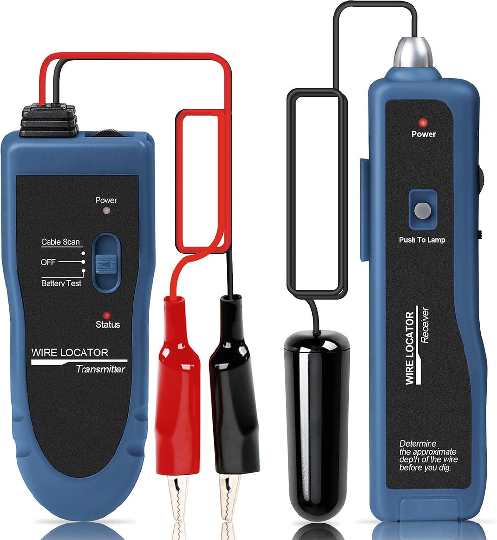 Underground Wire Locator Cable Tester with Rechargeable Battery W29220