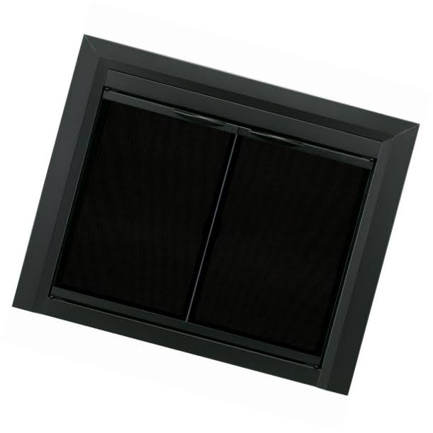 Black Large Fireplace Glass Door E42899