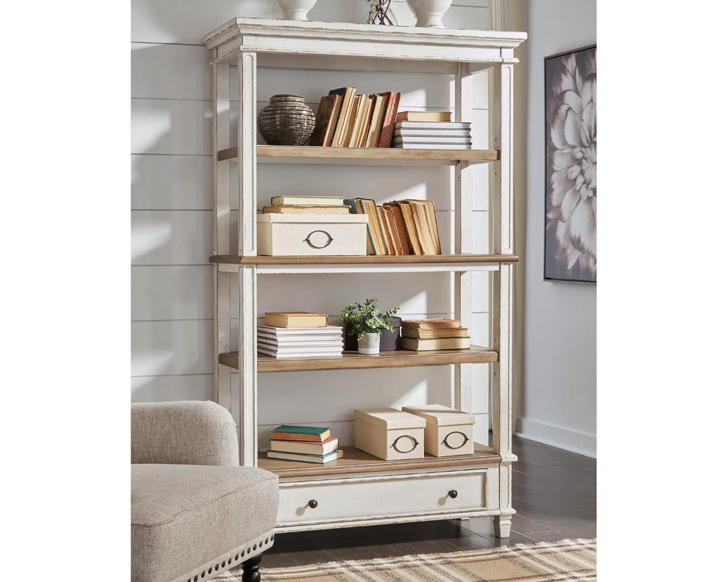 75" Bookcase Brown/White A714