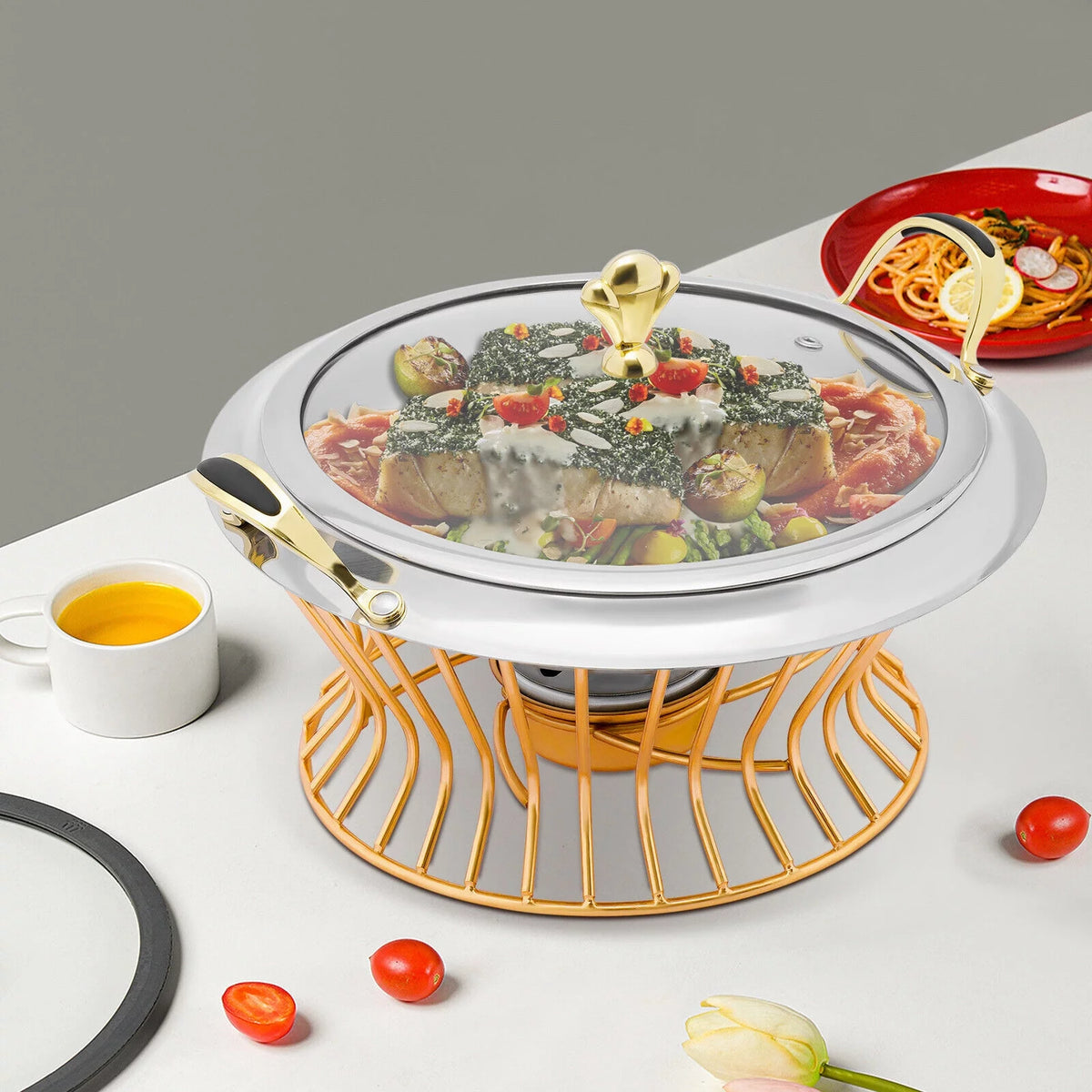 Non-stick Chafing Dish Food Warmer A39882
