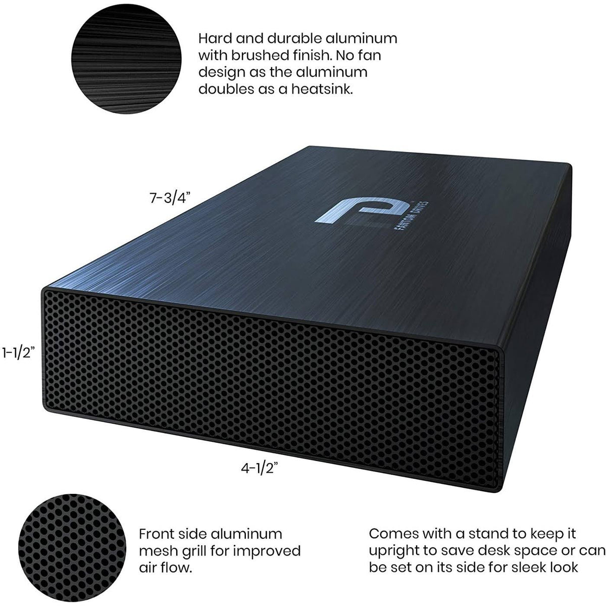 3tb 7200RPM USB 3.0 Aluminum External Hard Drive N3368