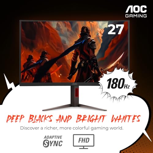 24" Full HD IPS Gaming Monitor, 180Hz 1ms Z711332