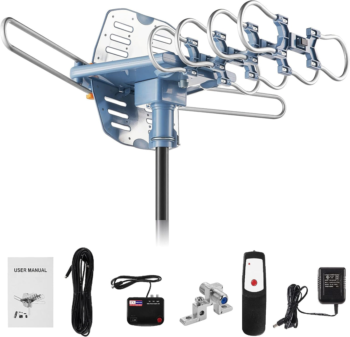 60FT RG6 Coaxial Cable Digital Outdoor Antenna O490549