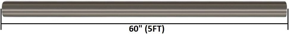 2.5 inch OD 5 feet long Stainless Steel Straight Exhaust Pipe Pack of 2 G546106