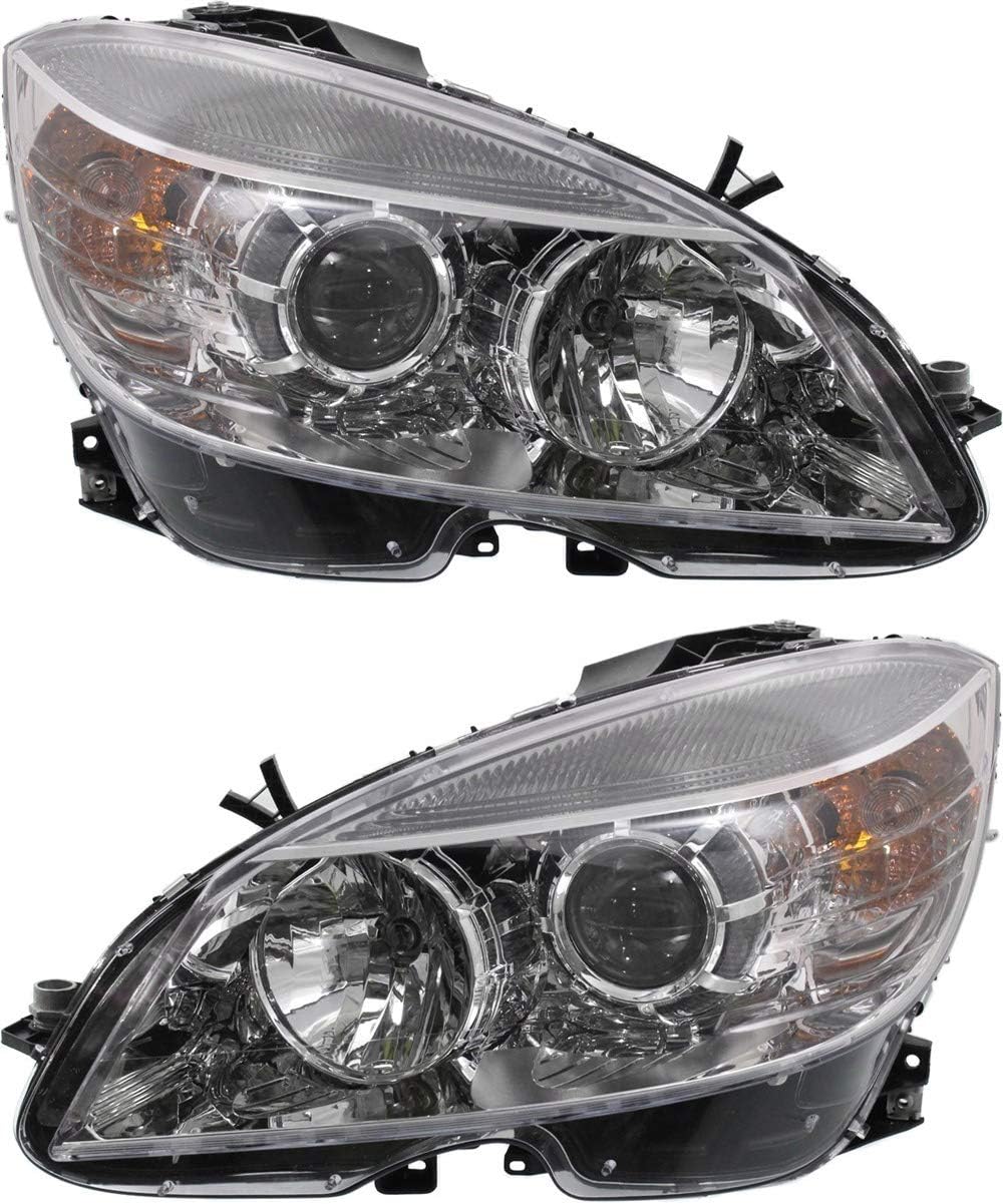 Headlight Set of 2 Primed Driver and Passenger Side E44853