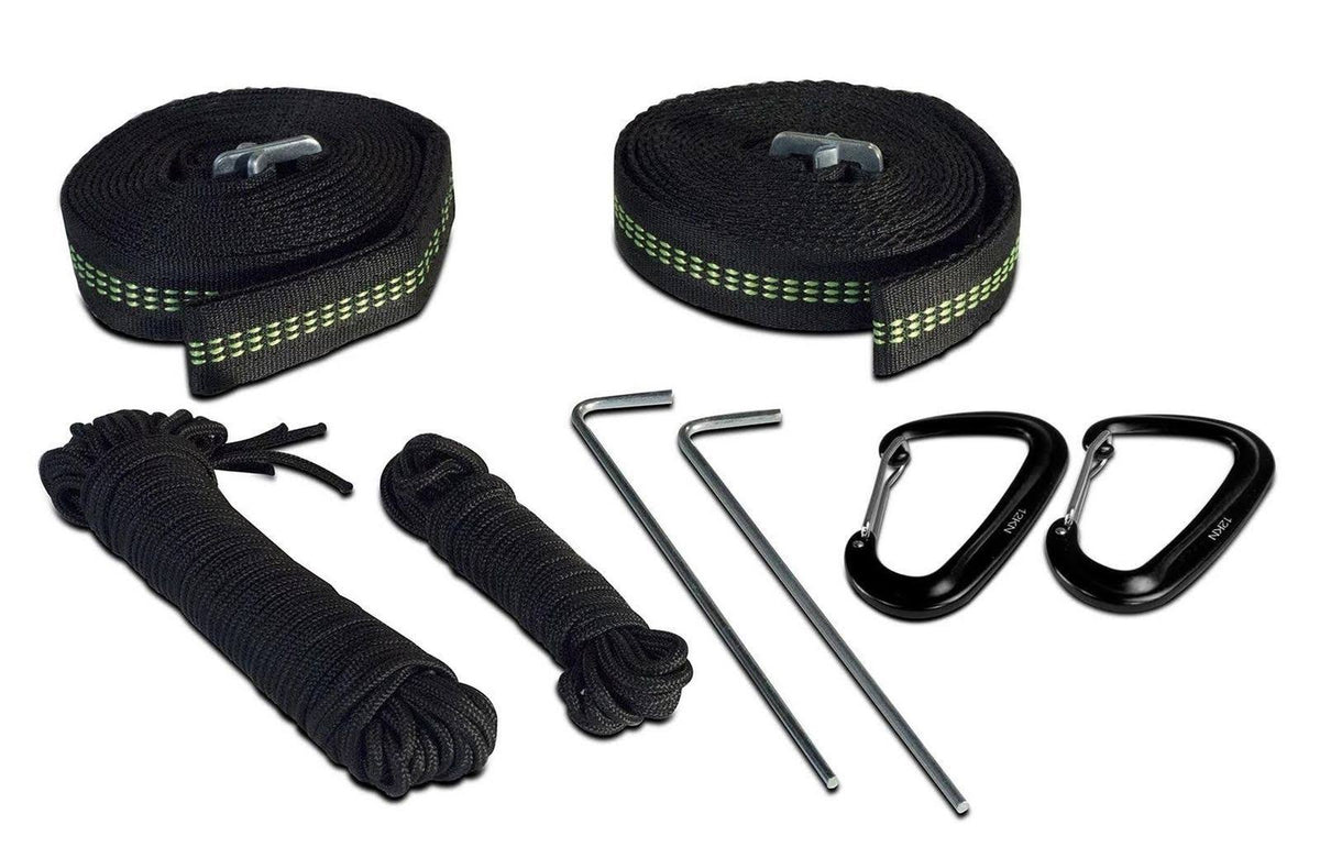 Camping Hammock with Mosquito Net Rain Fly Tree Straps V67714