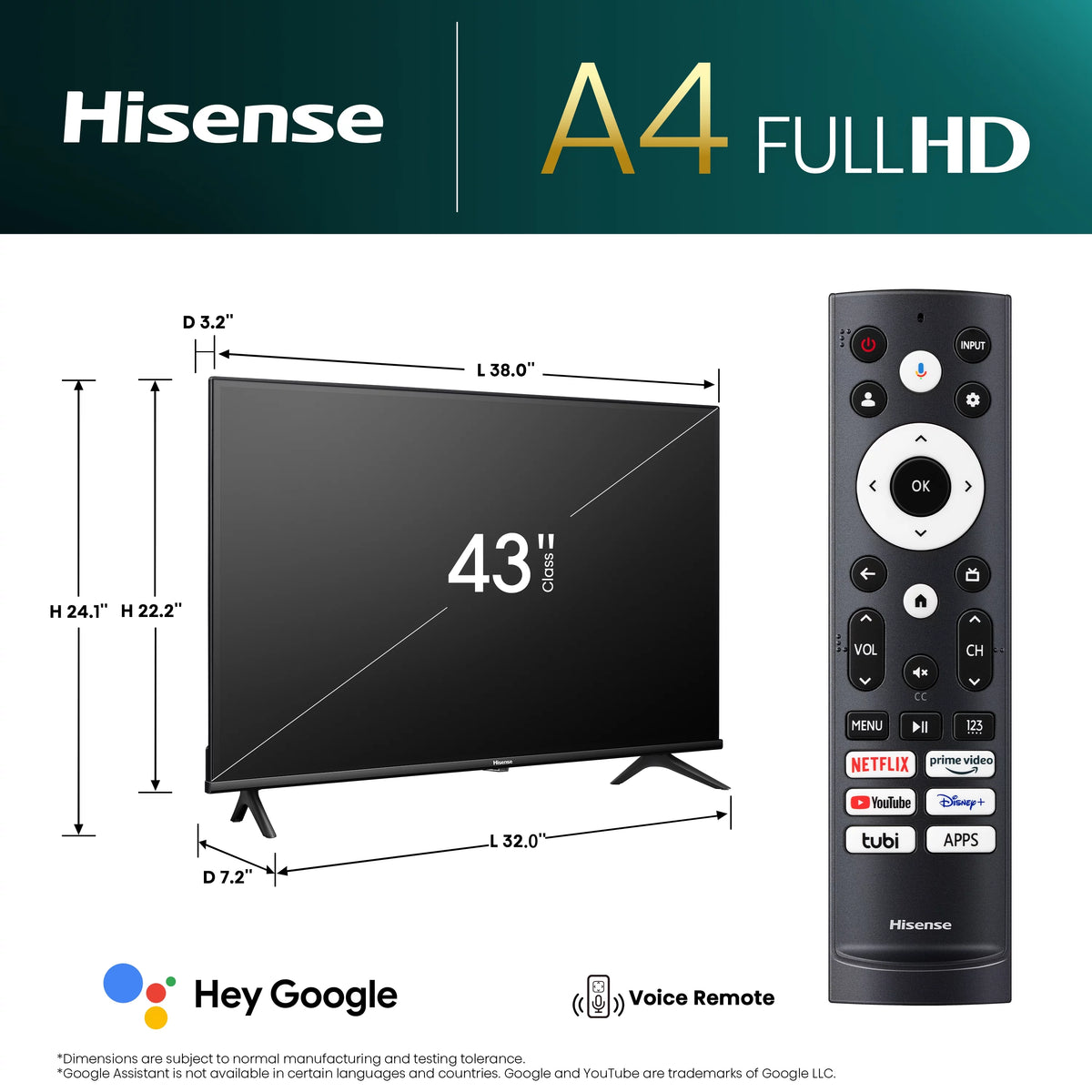 43-Inch FHD 1080p Google Smart TV B2760