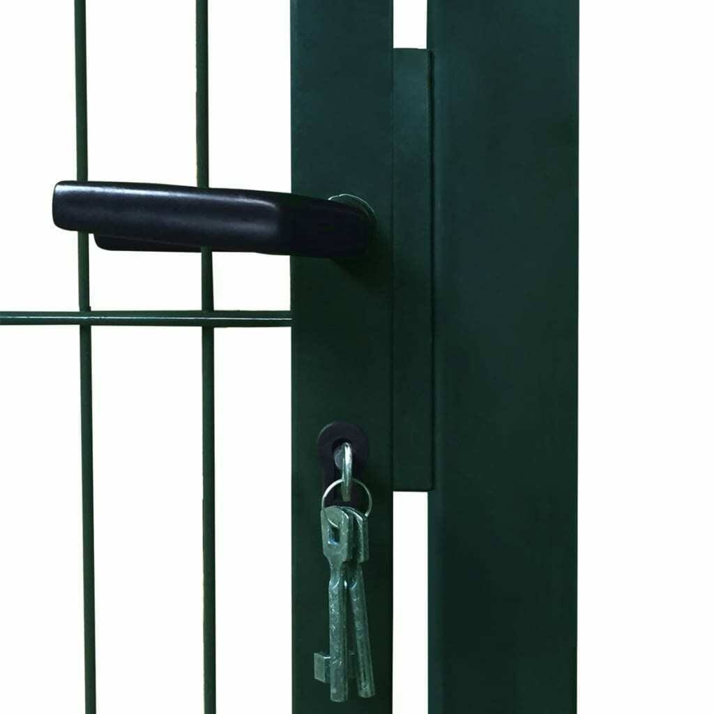 Green 2D Fence Gate Q43222