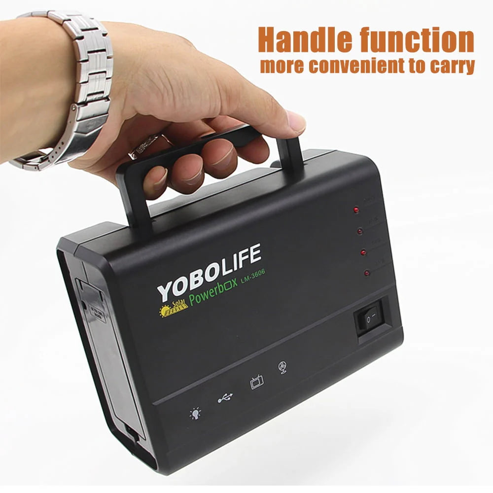 Portable Power Station Kit with 4 Bulbs F7813