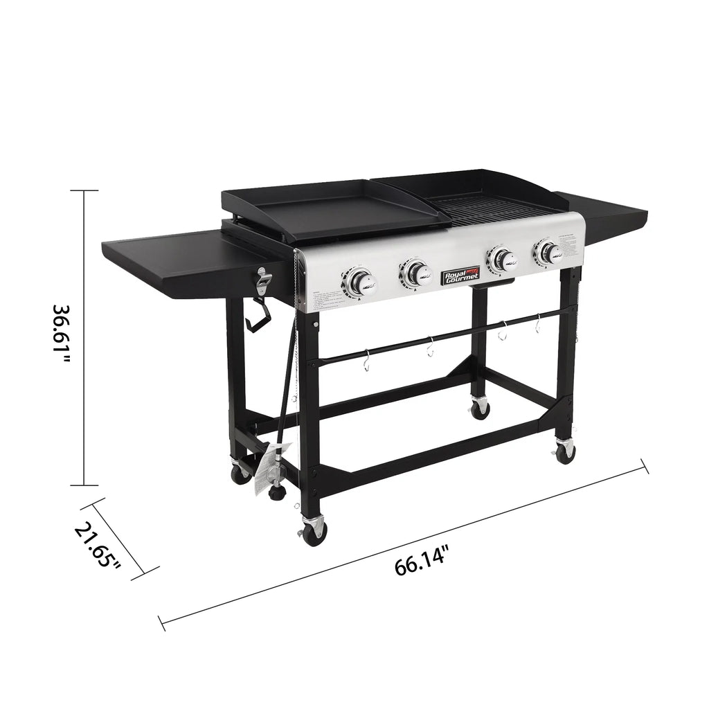 4-Burner Gas Grill and Griddle with Cover Z7203