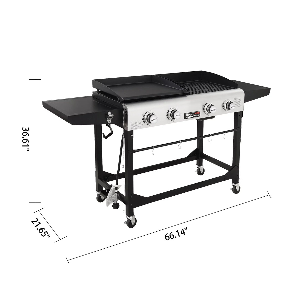 4-Burner Gas Grill and Griddle with Cover Z7203