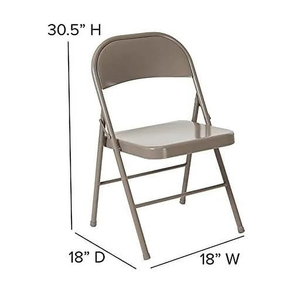 Gray Metal Folding Chair H79357