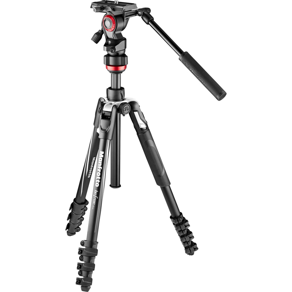 Black Aluminum Tripod Kit with Fluid Video Head Q277