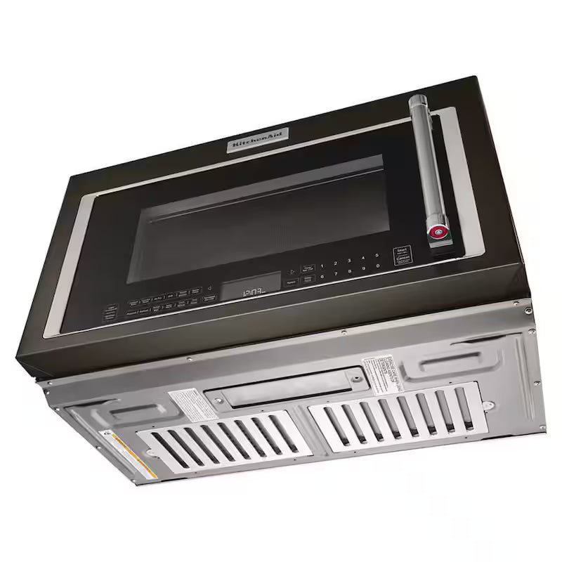 1800-Watt Over the Range Microwave with Air Fry in Black Stainless Steel F990073
