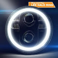 5 3/4x22 Projection LED Headlight with White Halo Ring B790