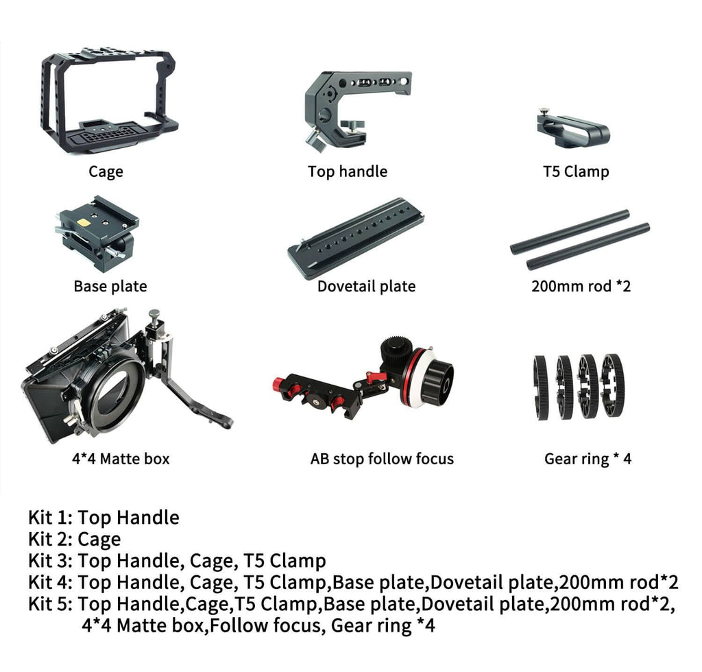 Cage Kit 5 for Blackmagic Pocket Cinema Camera 6K/4K M898690