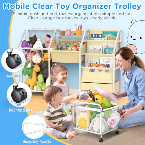 White 3 Tier Kids Bookshelf and Toy Storage M3417