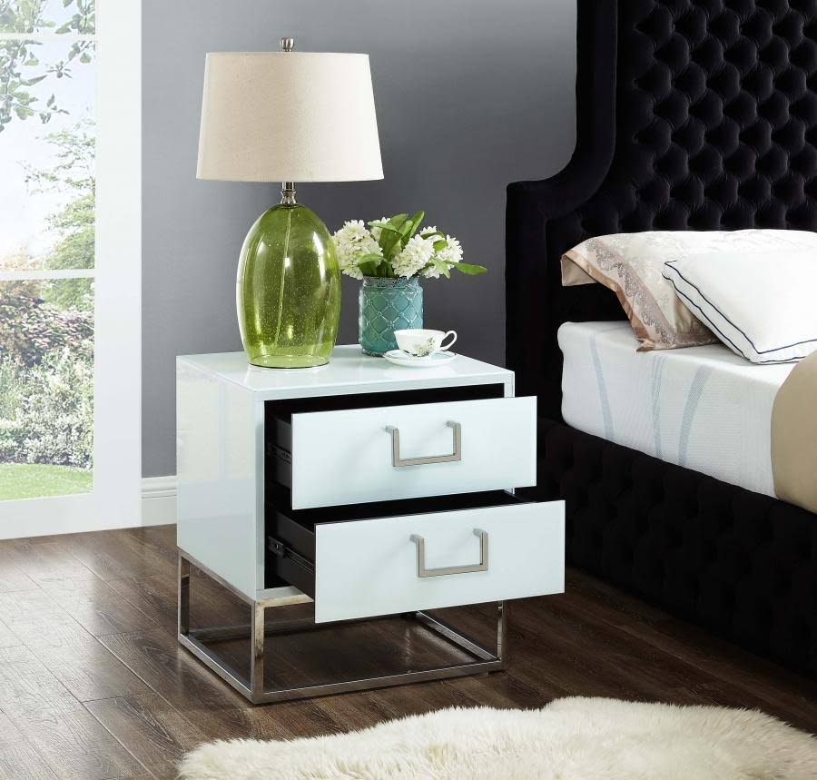 White Gold Nova Side Table A17667