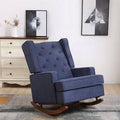 Dark Grey Fabric Rocking Chair U12869