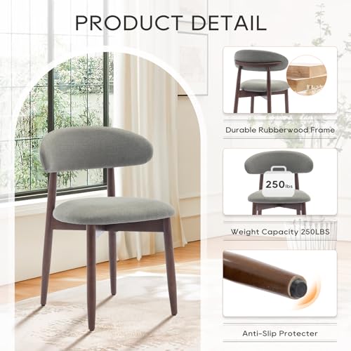 Green Fabric Upholstered Dining Chairs Set of 4 G464