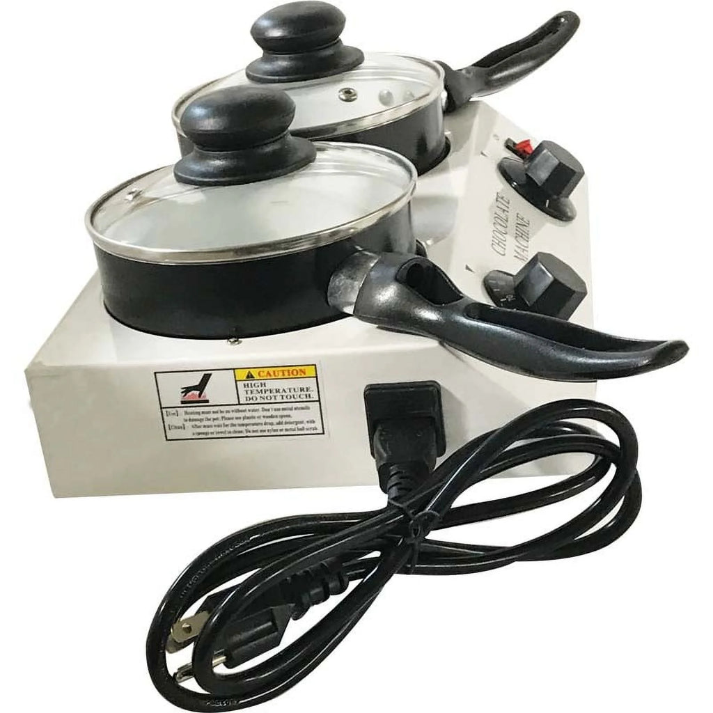 Double Cylinders Chocolate Tempering Melting Machine with 2 Pots R701