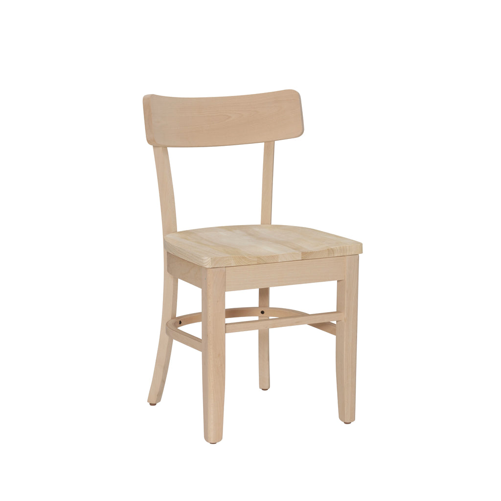 Unfinished Wood Dining Accent Chair, Set of 2 V7954