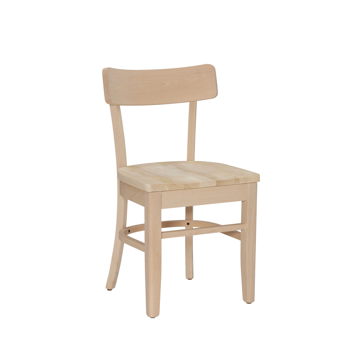 Unfinished Wood Dining Accent Chair, Set of 2 V7954
