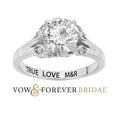 Platinum over Sterling Silver Topaz Wedding Ring I410553