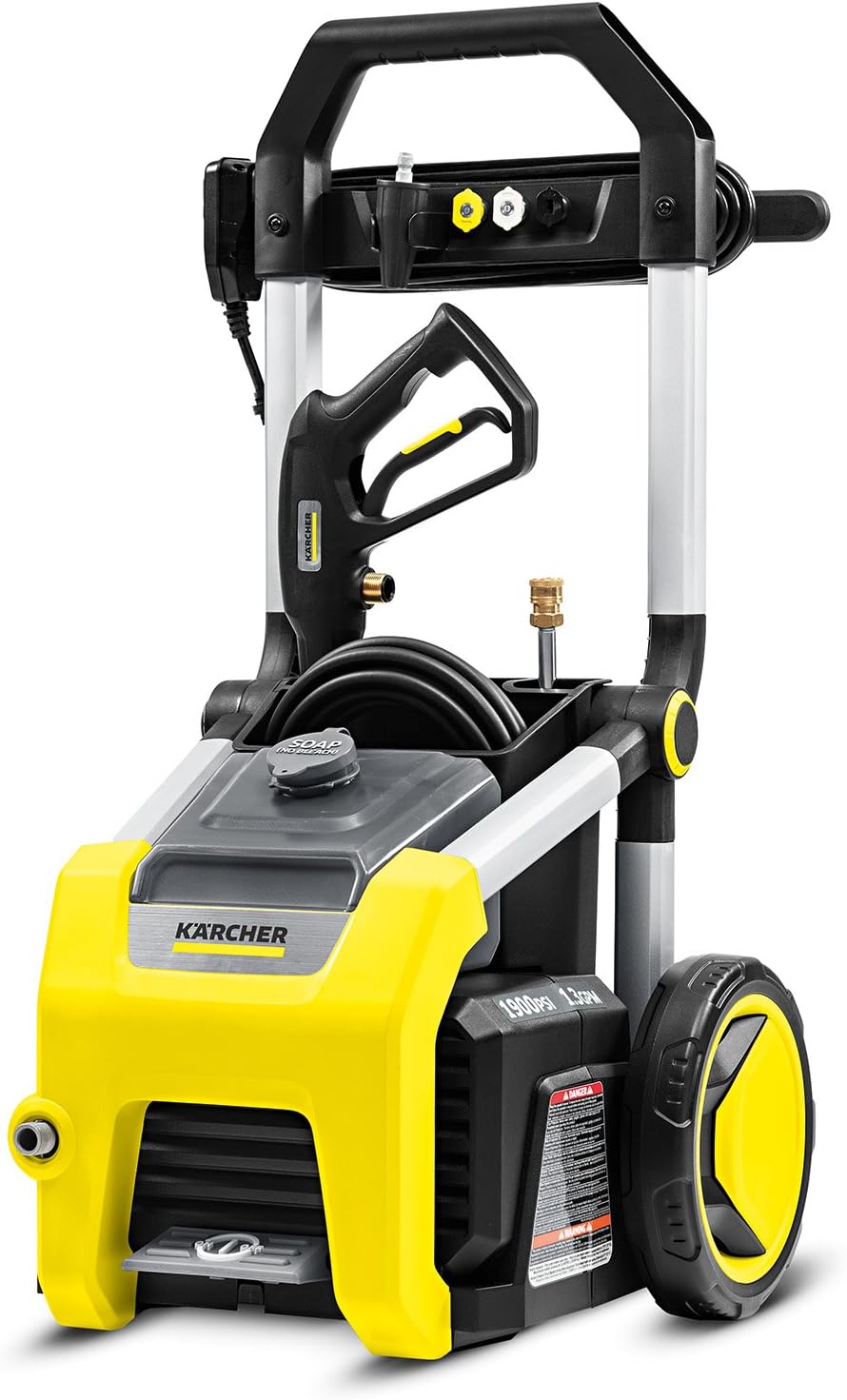 1700 PSI Electric Power Pressure Washer with 3 Nozzle Attachments C3011