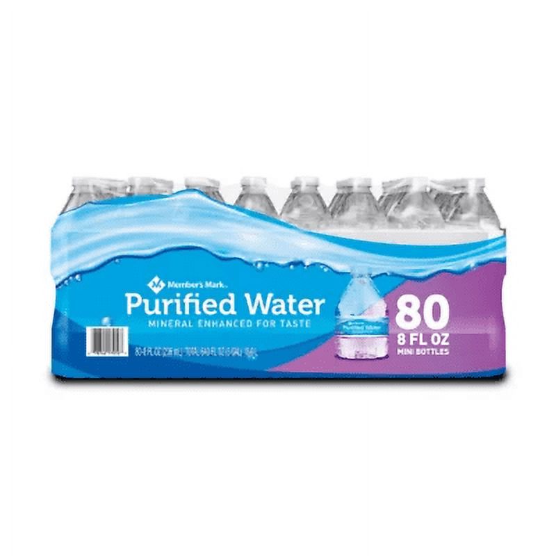 2 Pack of 80 bottle Purified Water 8 oz. Q698